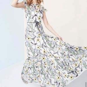 ML Monique Lhuillier Floral Party Dress